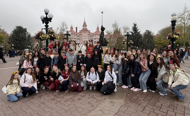 EMS students at Disneyland Paris for their Disney Sports Tour 2026