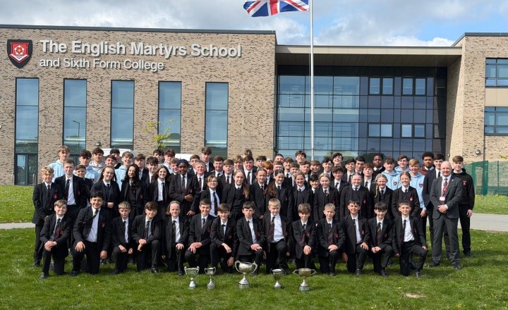 The English Martyrs brings back five trophies from the Hartlepool Schools Football Town Cup