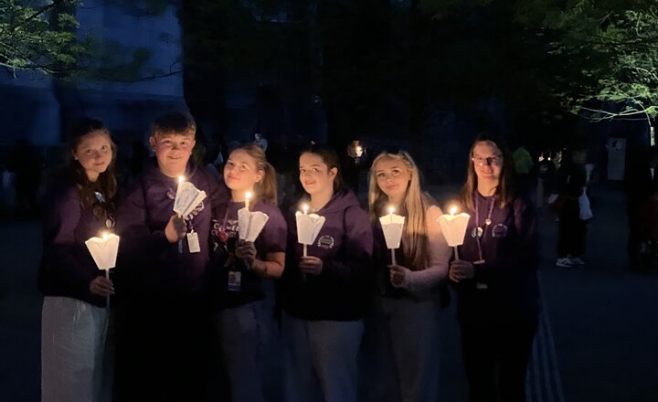 EMS pupils during their Lourdes Pilgrimage