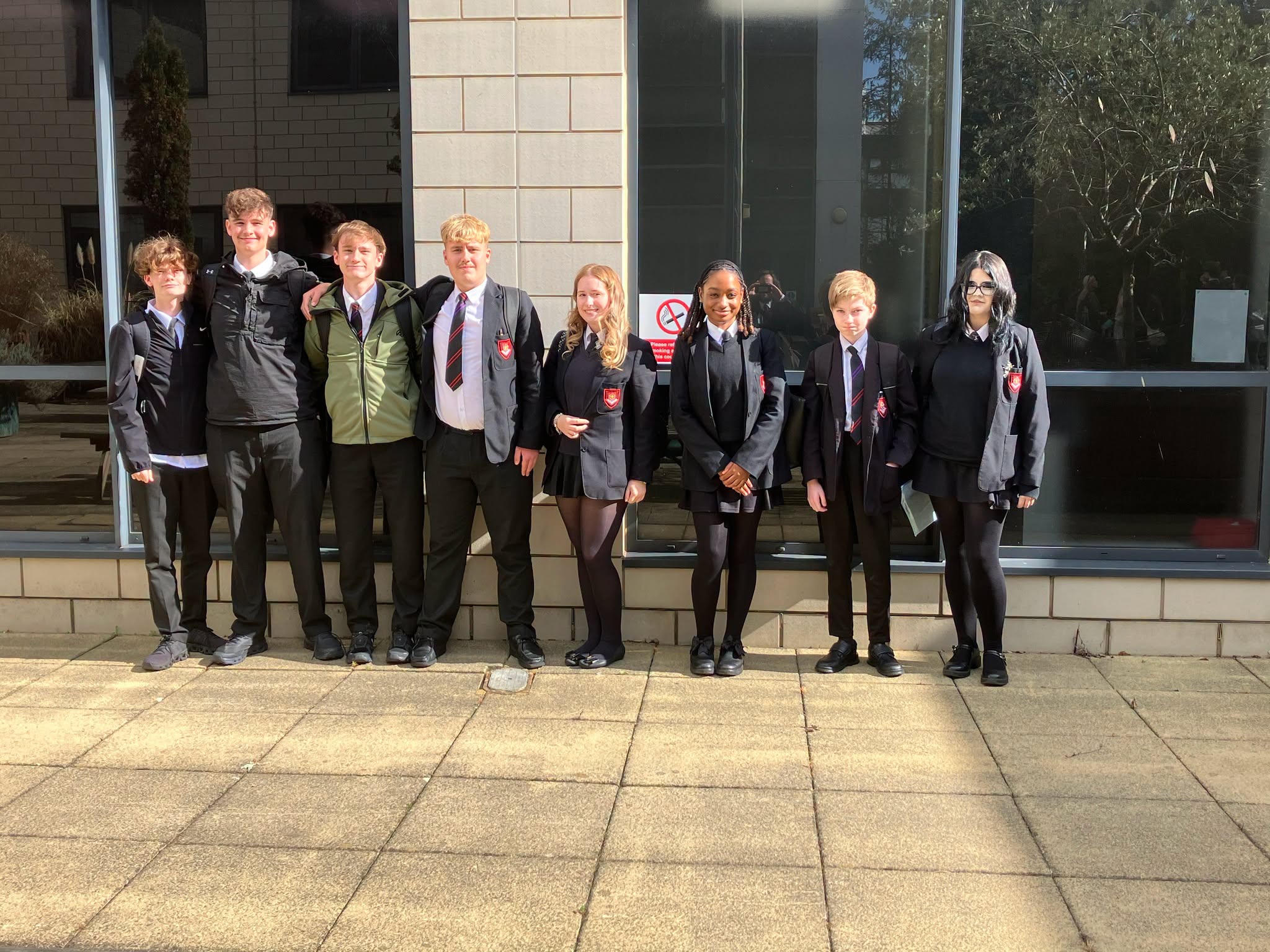 Students from The English Martyrs Catholic School and Sixth Form College during their visit to the University of York