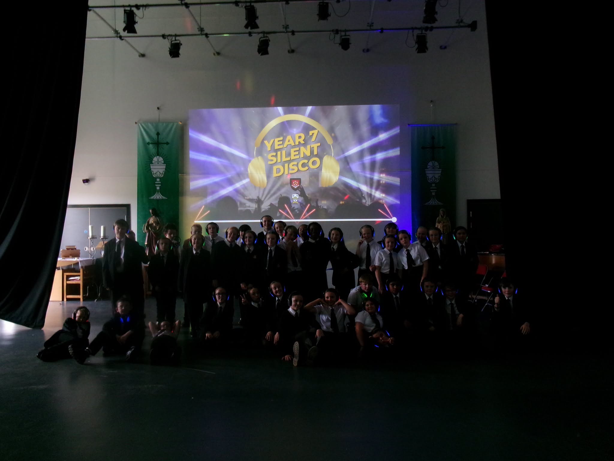 An amazing Year 7 silent disco for students at The English Martyrs Catholic School