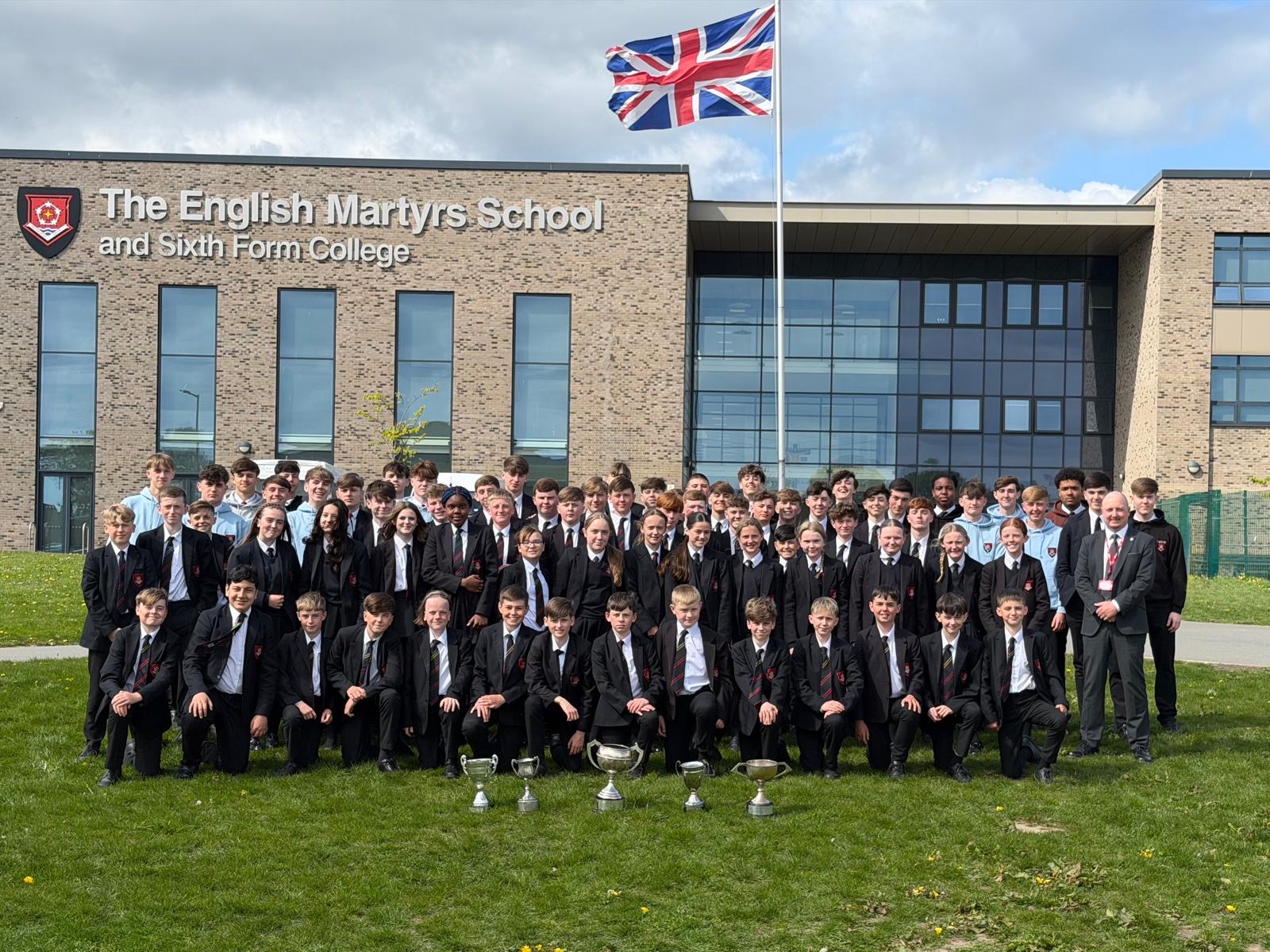 The English Martyrs brings back five trophies from the Hartlepool Schools Football Town Cup