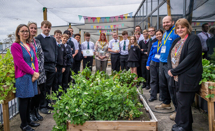 Image of SWS Rooftop Allotment Opened by Mayor
