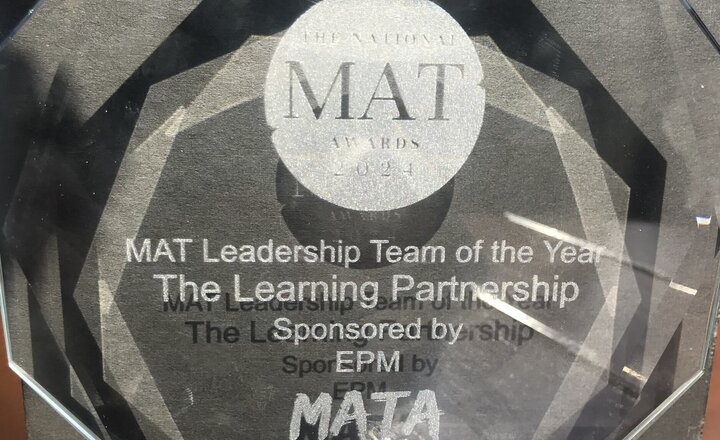 Image of The Learning Partnership wins MAT Leadership Team of the year at the 2024 National MAT Awards