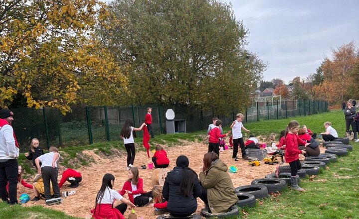 Image of Outdoor Playtime for Parents at Shavington Primary School