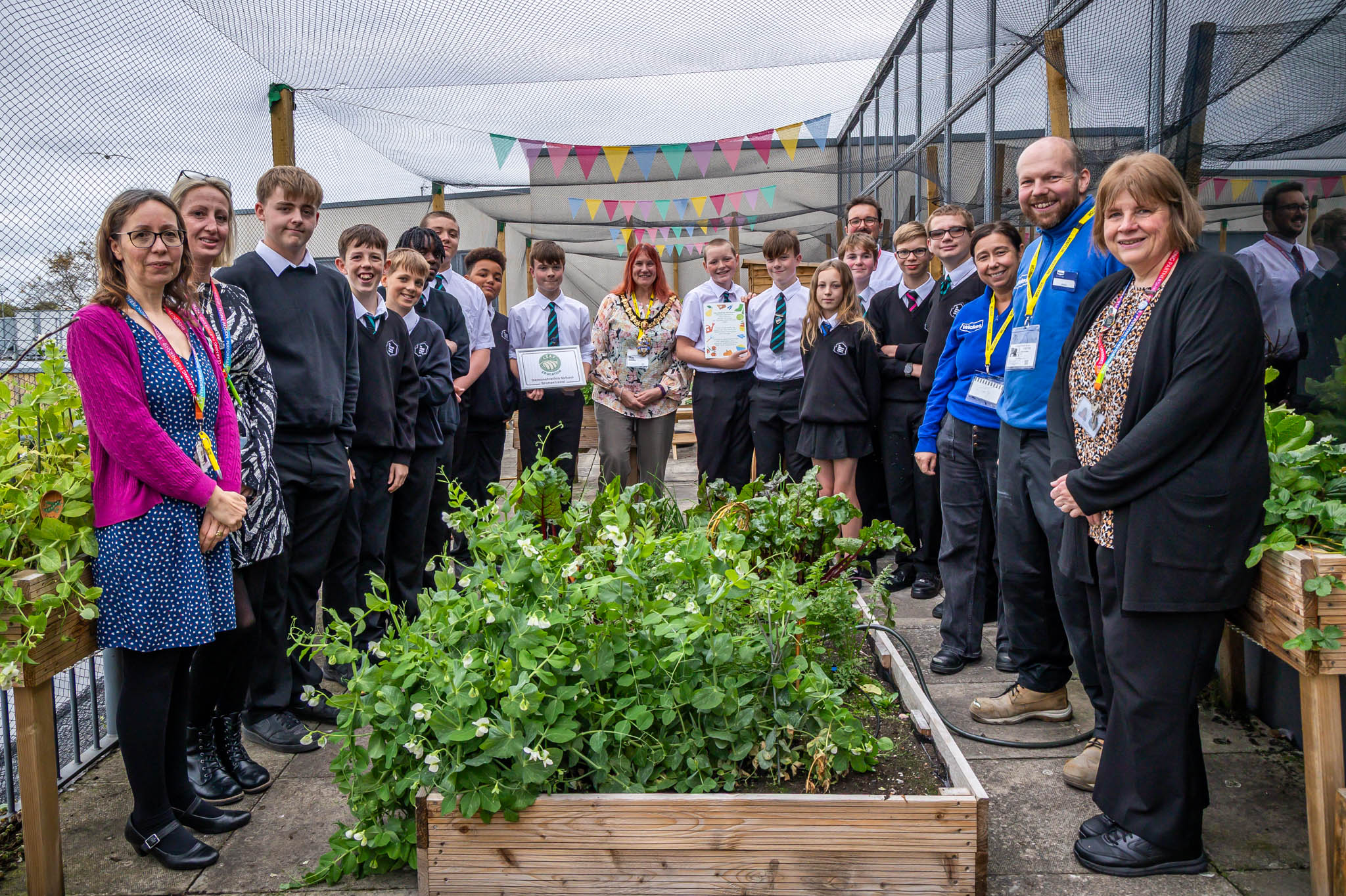 Image of SWS Rooftop Allotment Opened by Mayor