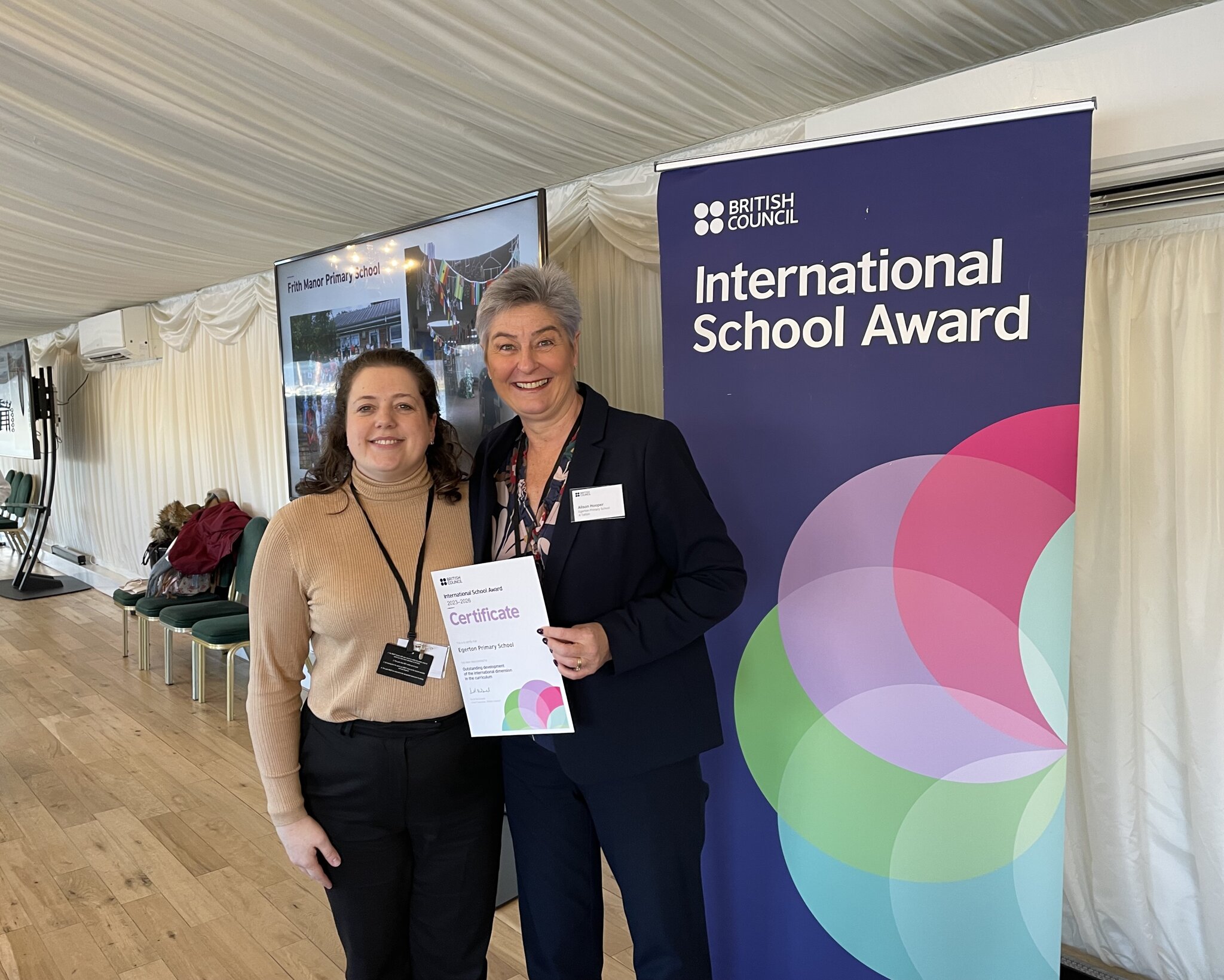 Image of Egerton Primary School awarded fifth International School Award