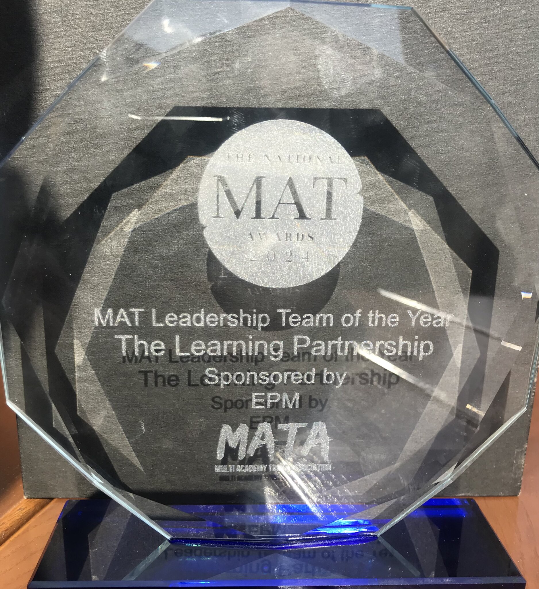 Image of The Learning Partnership wins MAT Leadership Team of the year at the 2024 National MAT Awards