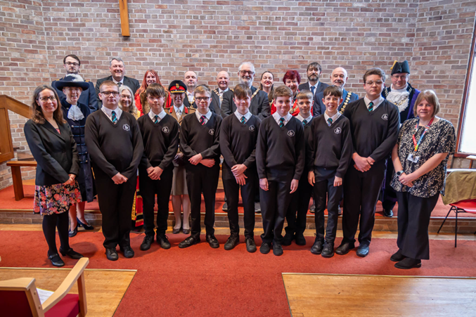 Image of SWS Food Ambassadors Attend Civic Service as Mayor's Guests