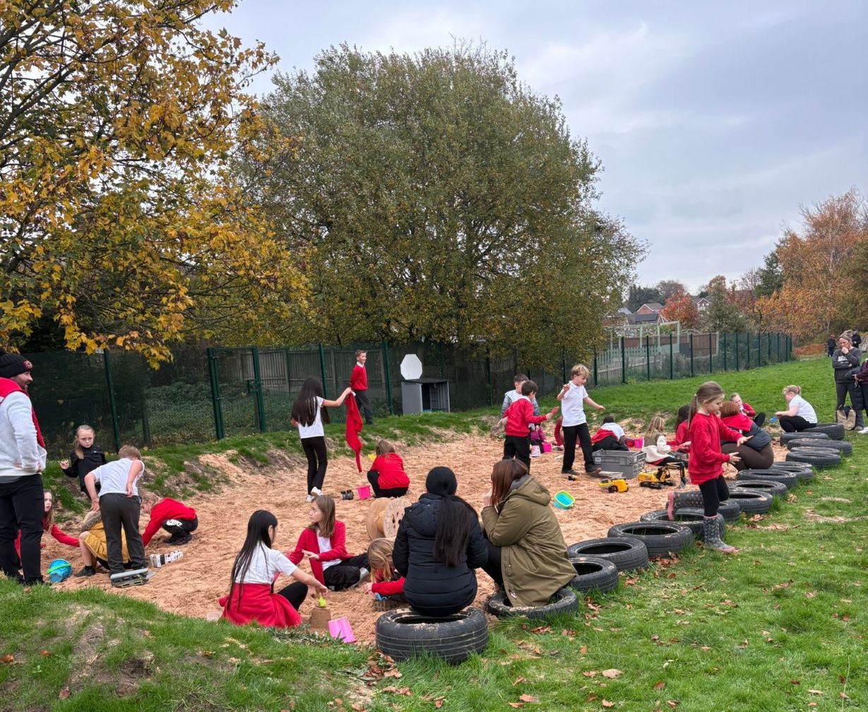Image of Outdoor Playtime for Parents at Shavington Primary School
