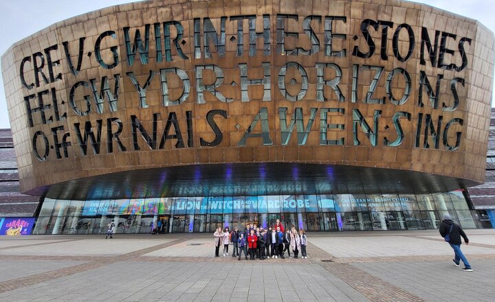 Image of Year 5 visited the Wales Millennium Centre