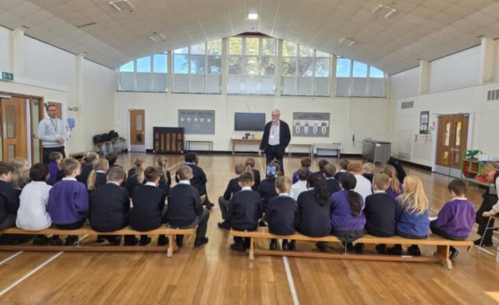 Image of Year 5 and 6 had a visit from our local MP, Brian Mathew