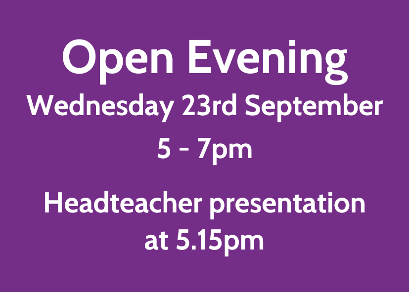 Image of Book now  for Open Evening!