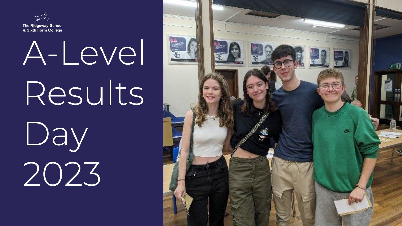 Image of A LEVEL RESULTS DAY 2023 AT THE RIDGEWAY