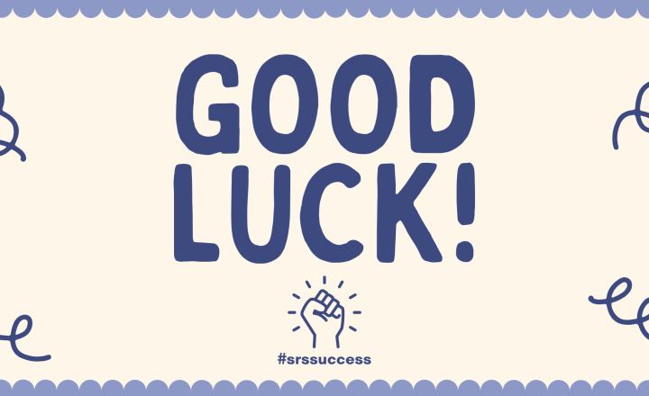 Image of Good luck to our students taking their exams!