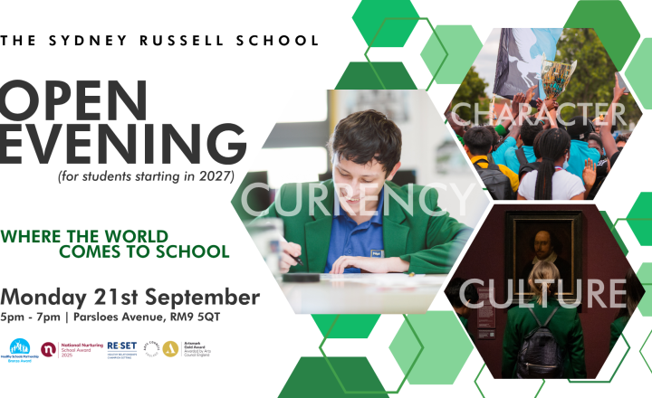 Image of The Sydney Russell School Open Evening (for students starting in 2027) | Information