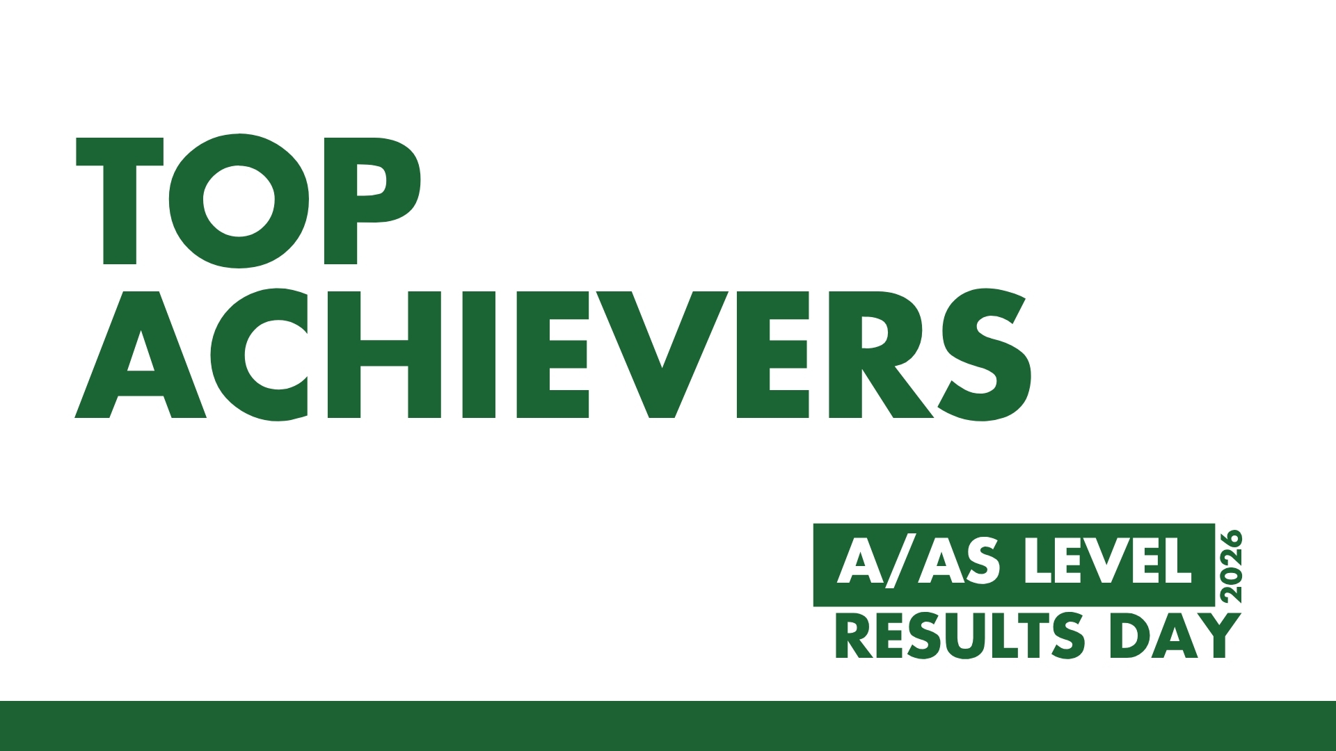 Image of Top Achievers | A/AS Level Results Day 2026