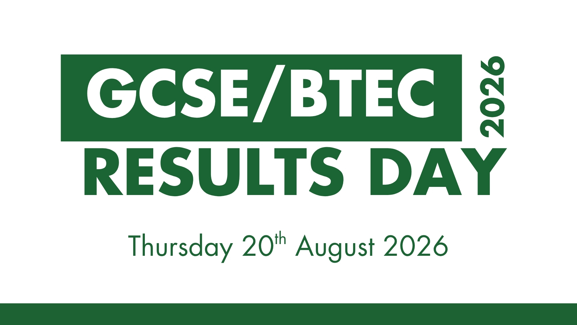 Image of GCSE/BTEC Results Day 2026 | TODAY!