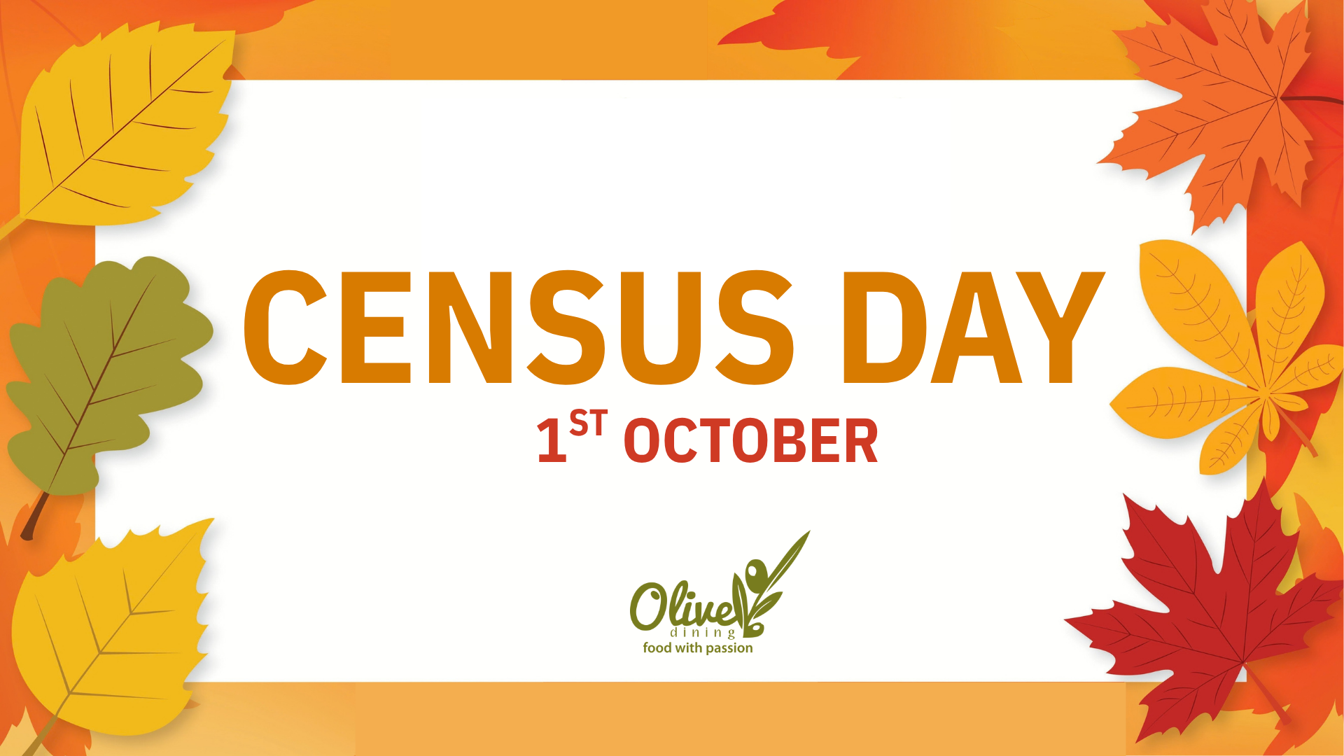 Image of Census Day - 1st October | Catering at SRS