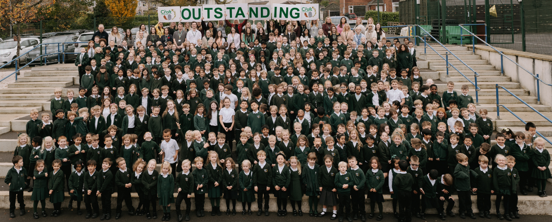 Image of The Croft Primary School rated ‘Outstanding’ in all areas by Ofsted