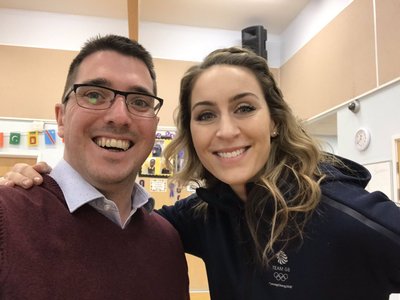 Image of Winter Olympic Gold Medallist Amy Williams visits Palmer