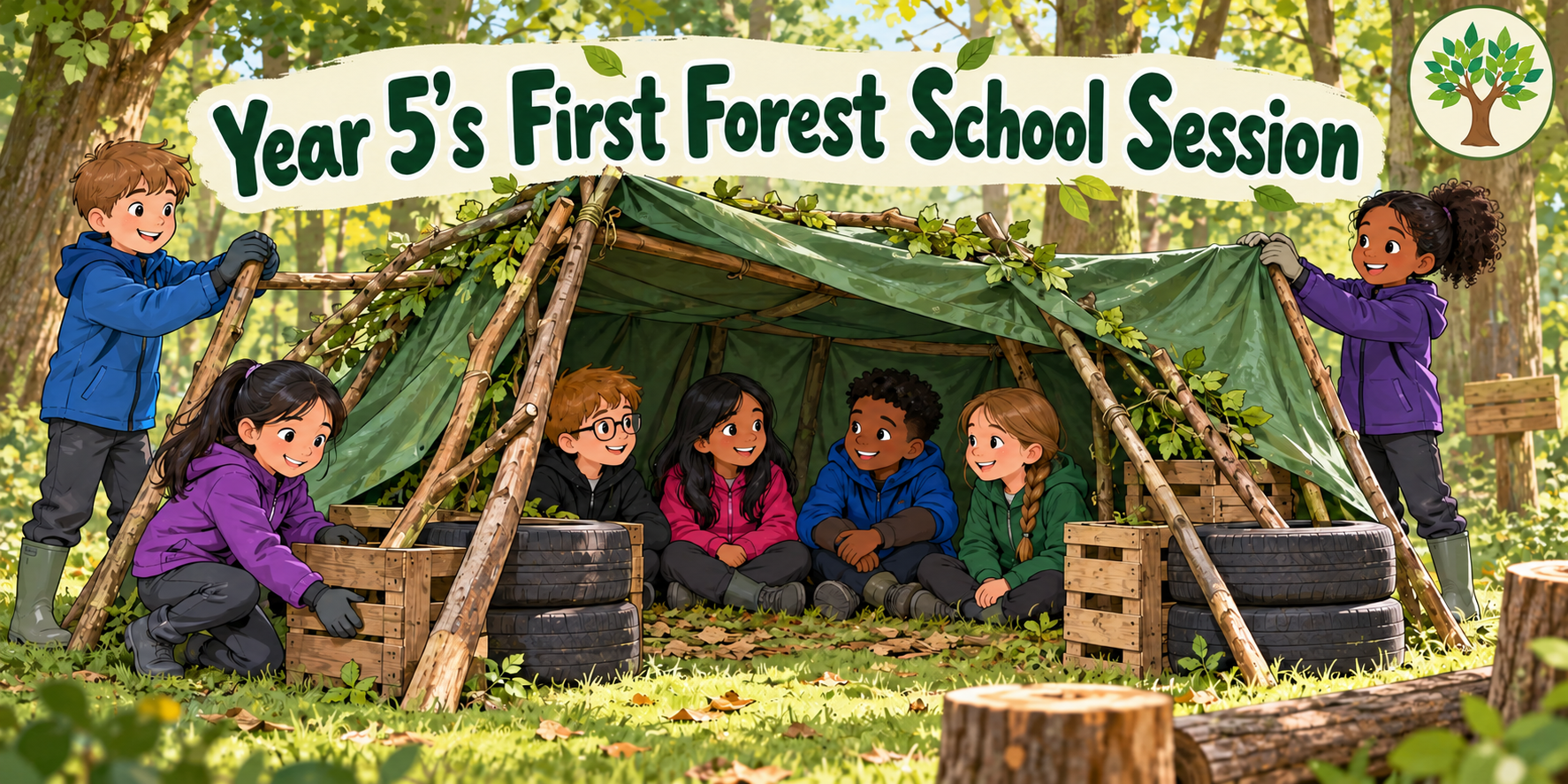 Image of Year 5 Head to Forest School!!