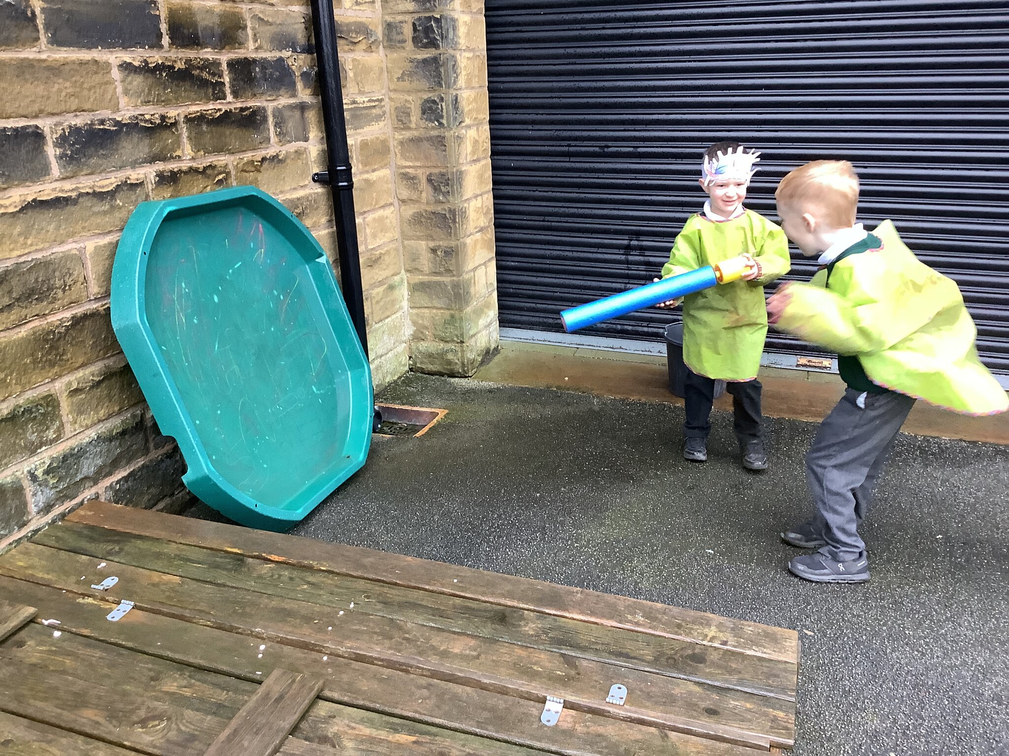 Image of EYFS enjoy putting out fires and making their own emergency vehicles!
