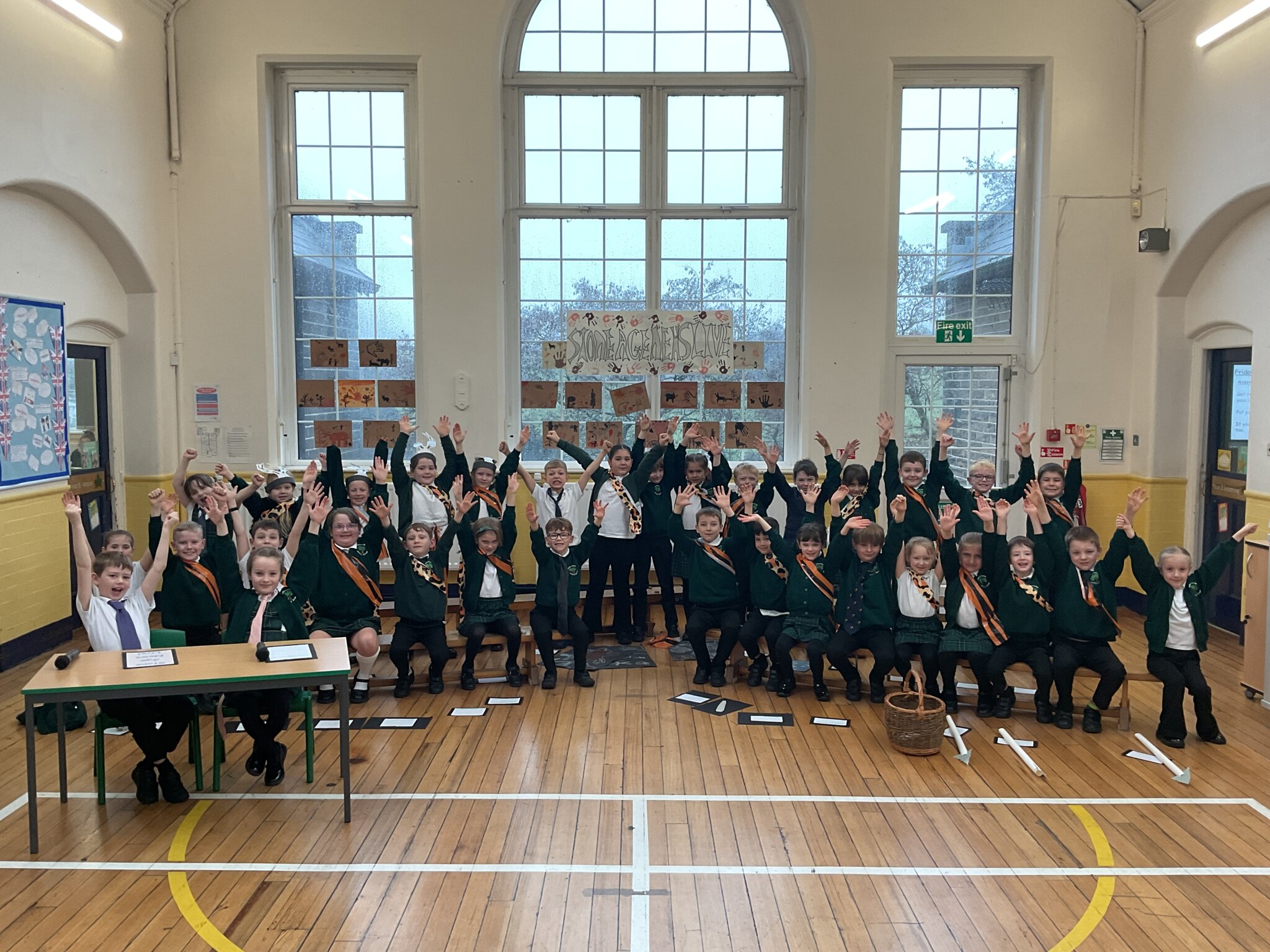 Image of Year 3's Stone Age Assembly!