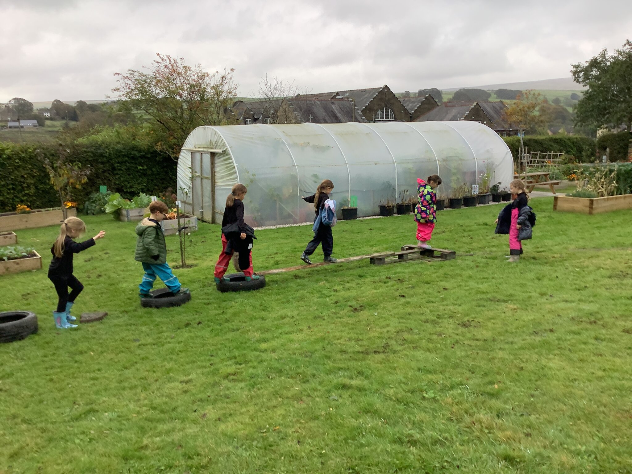 Image of Year 3's Forest School Obstacle Course!