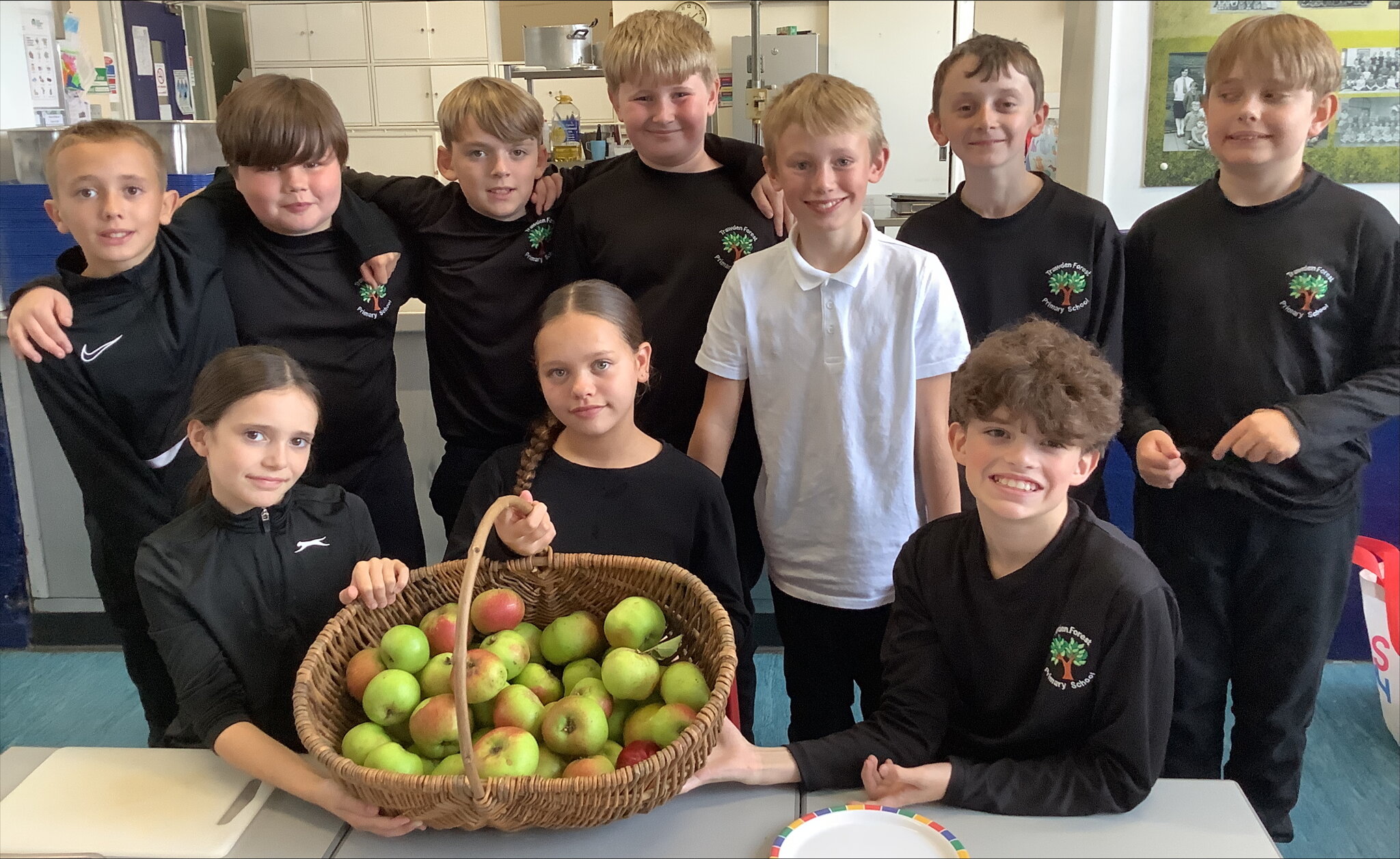 Image of Delicious Apples, Golden Crumble — Year 6 Garden Gang at Work!