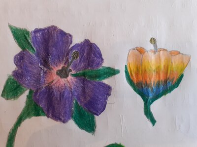 Image of Year 6 are 'budding' artists