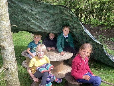 Image of Building Dens: Working together in Years 3 and 4