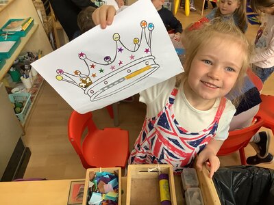 Image of EYFS celebrate the King's Coronation 