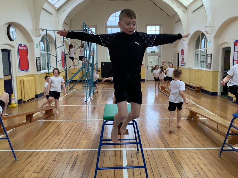 Image of Year 4 loved the gynmastics equipment!