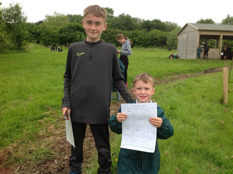 Image of EYFS and Y6 forest school scavenger hunt!