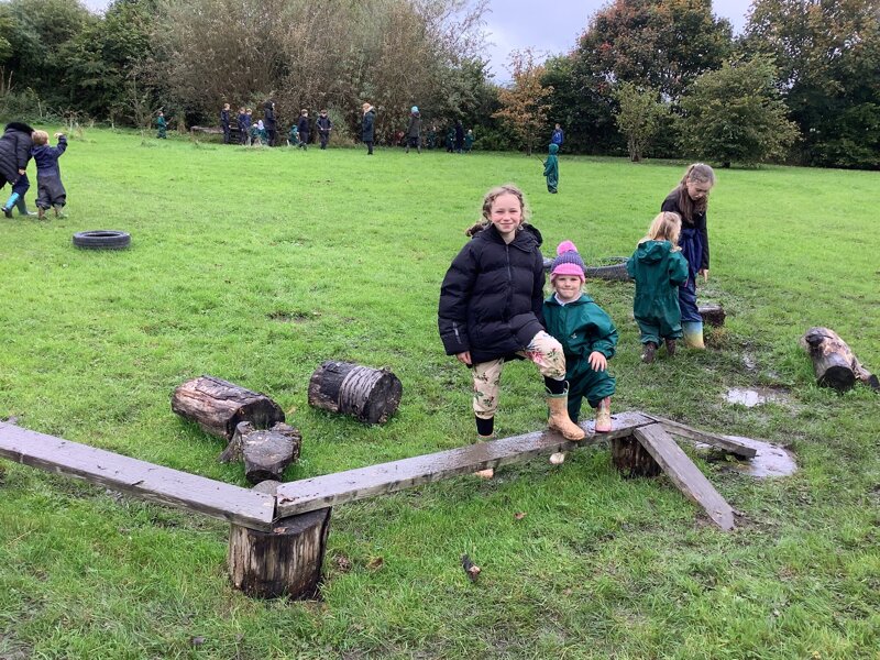 Image of Forest school with our buddies!