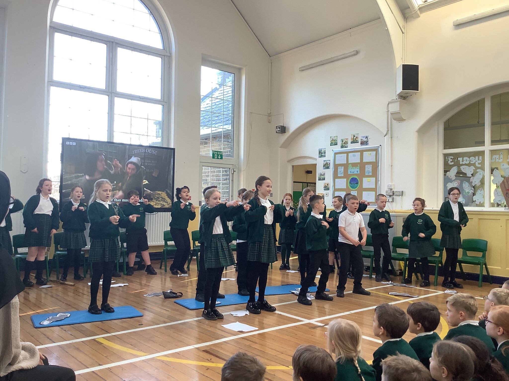 Image of A Plague-tastic Assembly by Year 4! 