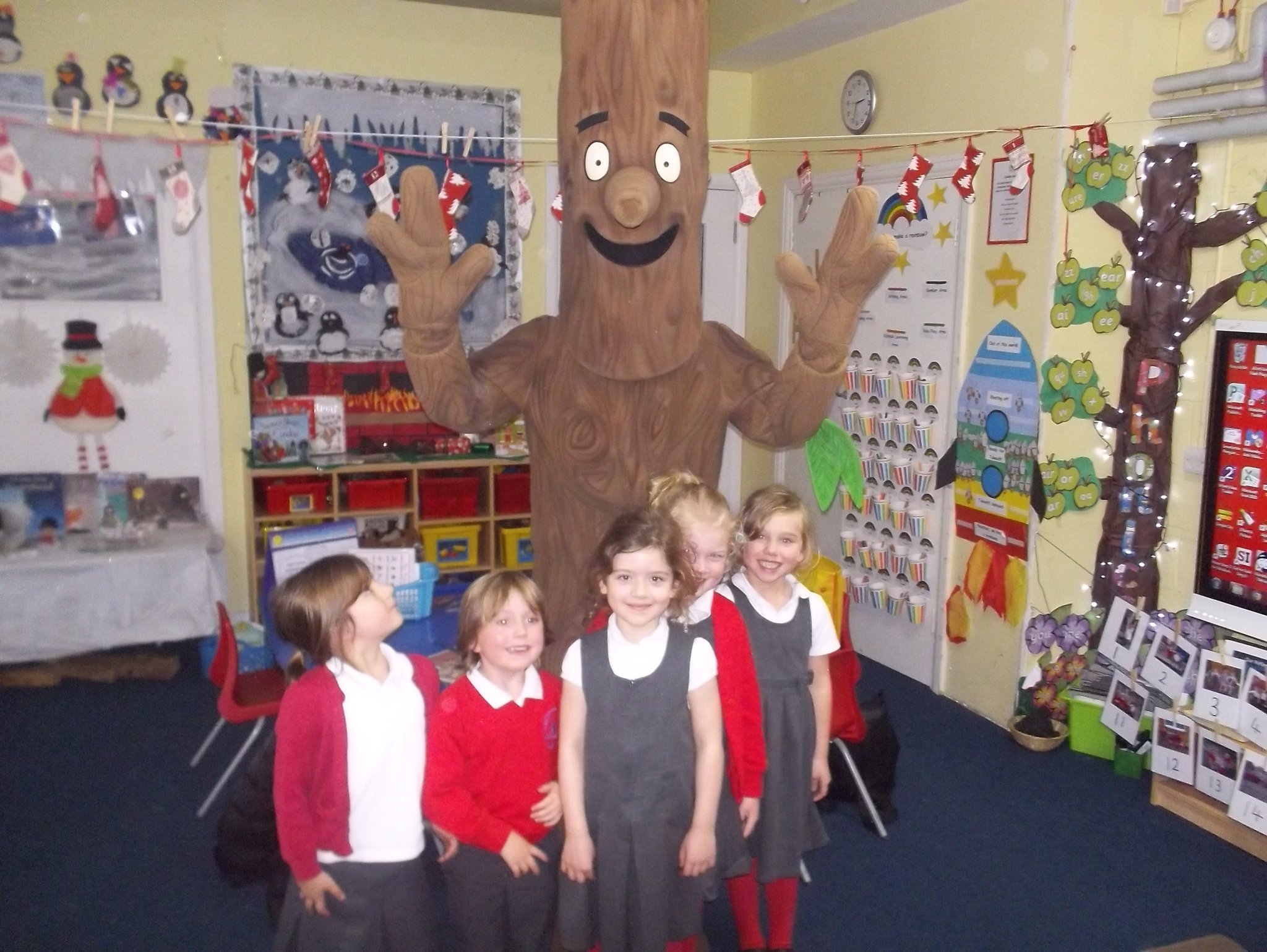 Image of Stick Man visits Foundation