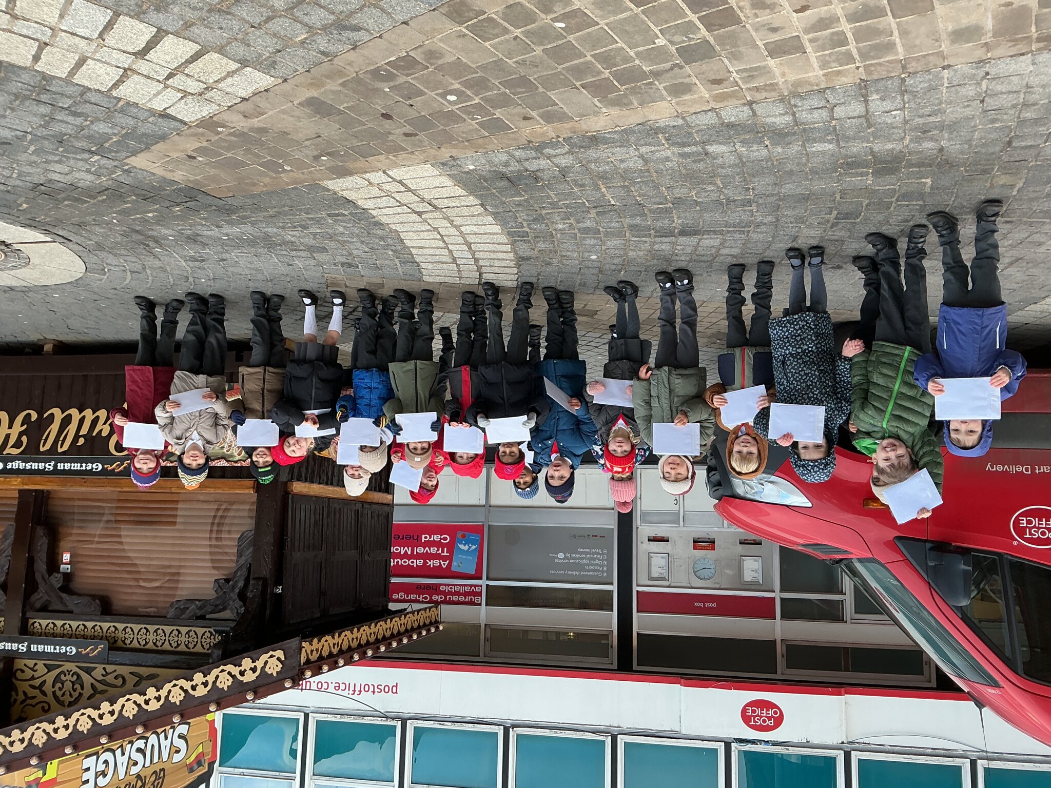 Image of Reception Class Visit the Post Office