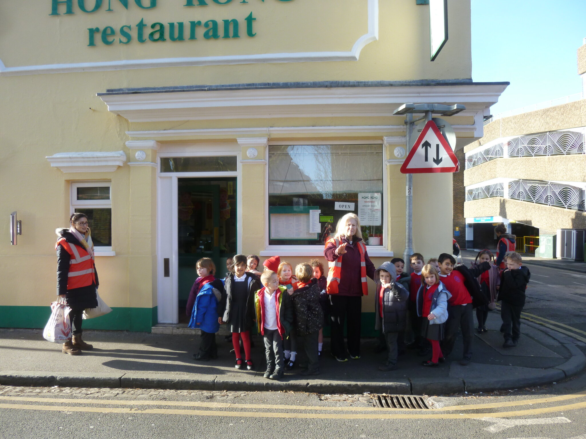 Image of Reception Class visit the Hong Kong restaurant 