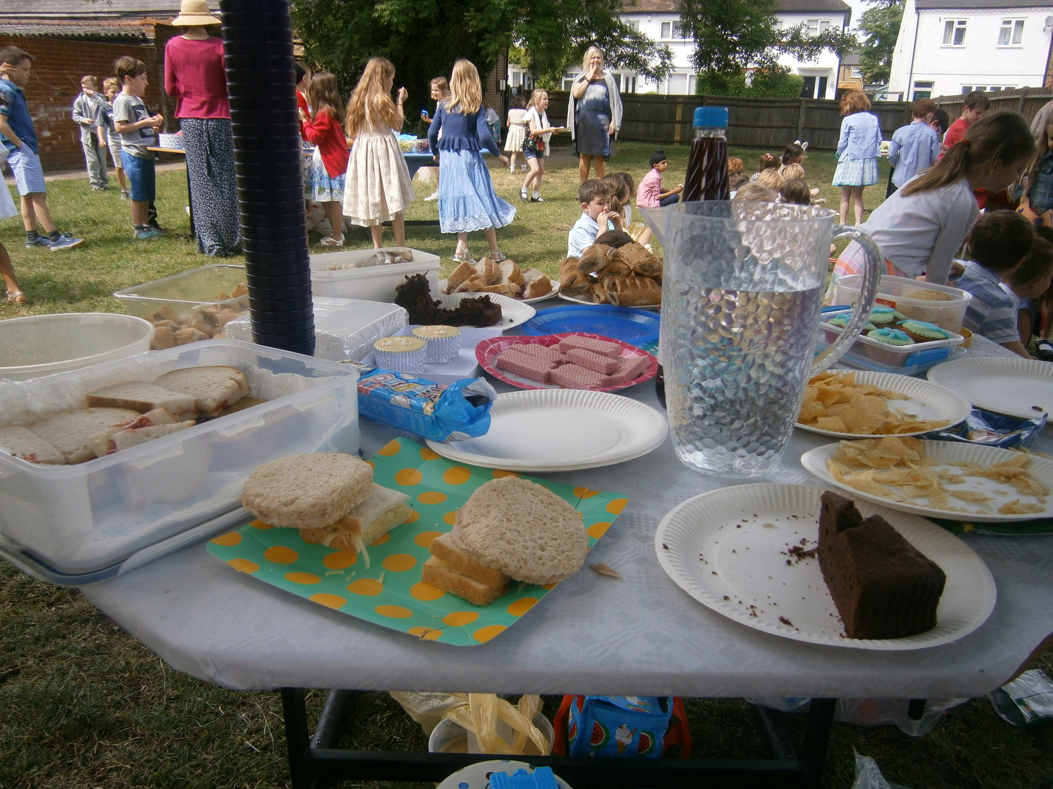 Image of Trinity celebrate the royal wedding with a tea party