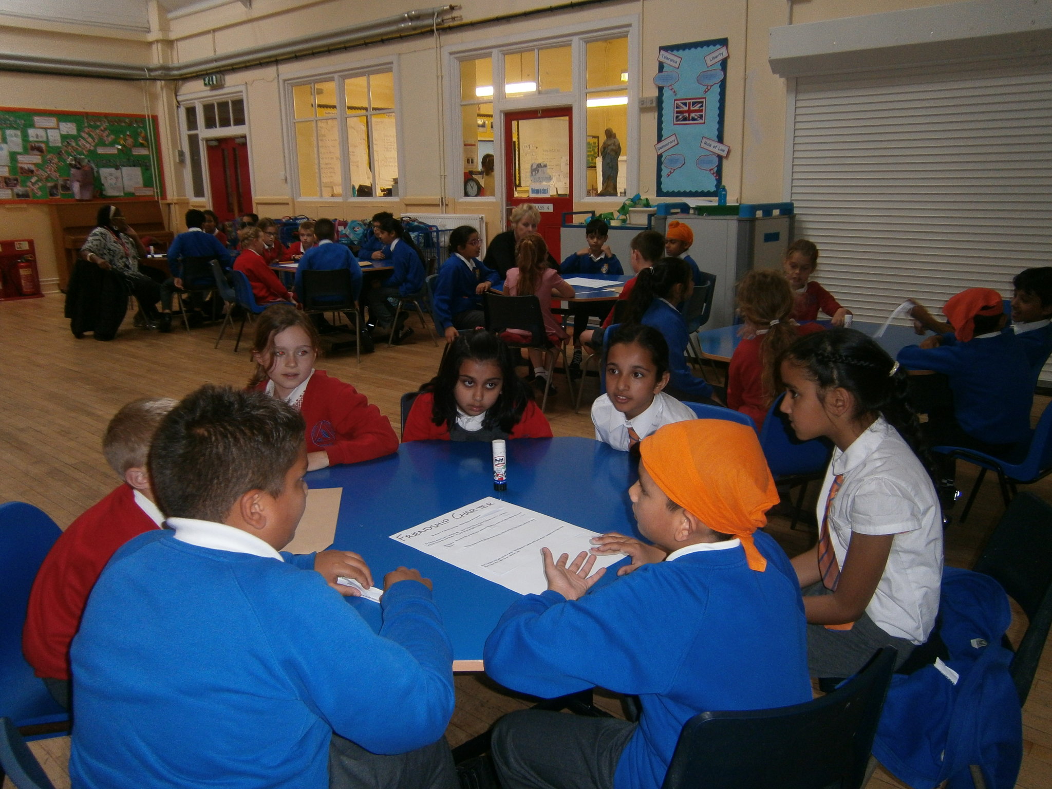 Image of Year 4 welcome the Khalsa School to Trinity