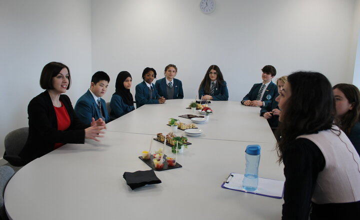 Image of Secretary of State for Education visit to Ada Lovelace CofE High School