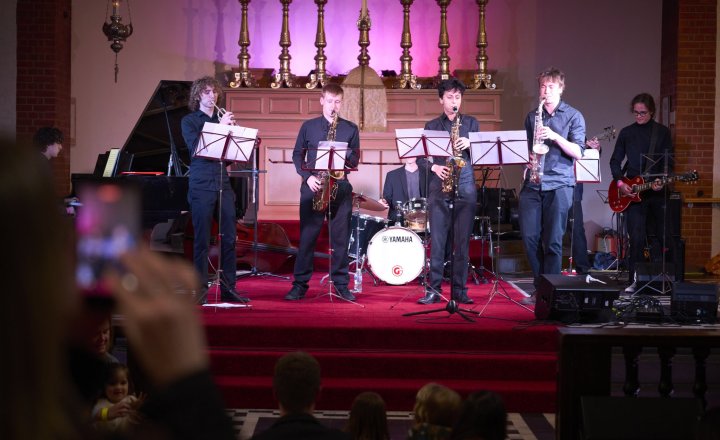 Image of Trust jazz musicians perform at Chiswick Jazz Festival