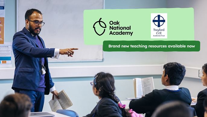 Image of Twyford Trust & Oak National Academy English teaching resources and curricula go live