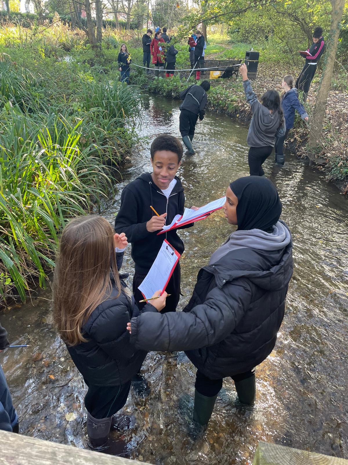 Image of Year 10 Geography field trip to the River Chess 12th Nov 2024
