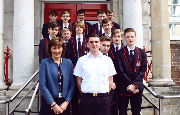 Image of Former student David returns to tell students about life in the Royal Navy