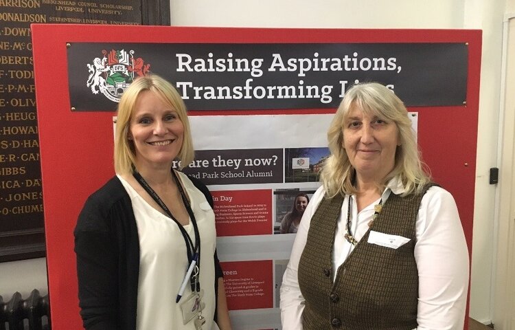 Image of Two former students return to The Birkenhead Park School for ‘Discover Birkenhead’ event.