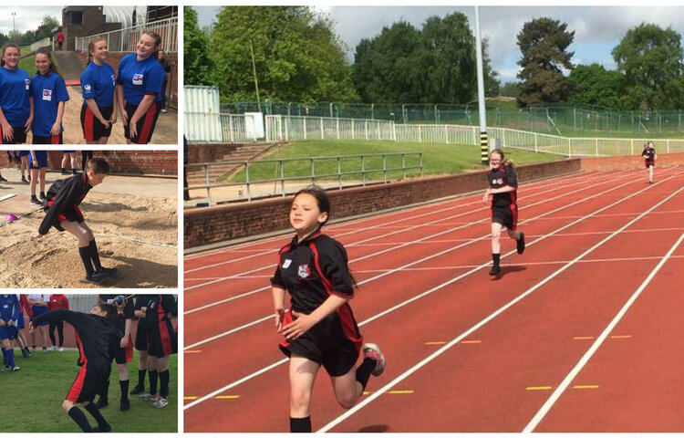 Image of Students compete in Athletics Event 