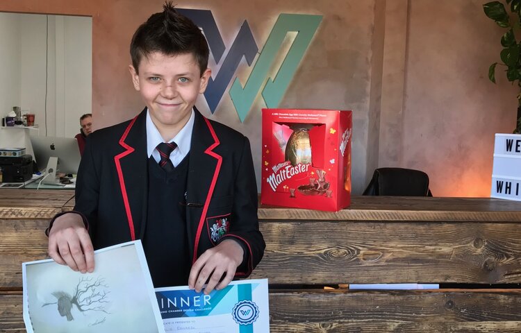 Image of Student at The Birkenhead Park School wins design challenge at the Wirral Young Chamber Careers Event.